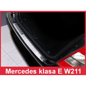Ochranná lišta hrany kufru Mercedes E-Class 2002-2009 (W211, matná)
