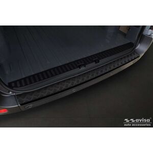 Zesílená ochranná lišta hrany kufru Opel Movano 2010-2021 (rýhovaný hliník, černá)